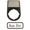EATON Electric Tastenzusatz-Schildträger M22S-ST-D10 Aus Ein