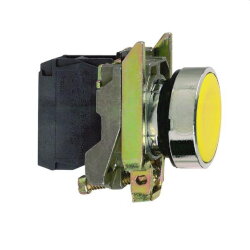 Schneider Electric Drucktaster XB4BA51 Flach gelblb