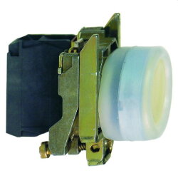 Schneider Electric Drucktaster XB4BP51 m. Schutzkappe