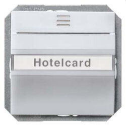 Siemens Hotelcard-Schalter aluminium-metallic 5TG4821