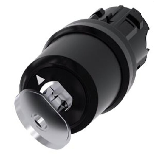 Siemens Schlüsselschalter CES 22mm rund Kunststoff Abzug O 3SU1000-5JF01-0AA0