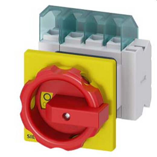 Siemens Haupt-/Not-Aus-Schalter 4polig Frontbefestigung 3LD2154-2EP53