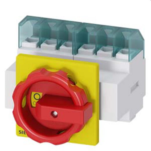 Siemens Haupt-/Not-Aus-Schalter 6polig Frontbefestigung 3LD2103-3VK53