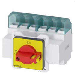 Siemens Haupt-/Not-Aus-Schalter 6polig Frontbefestigung...