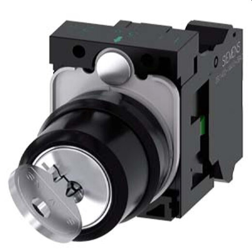 Siemens Schlüsselschalter RONIS 22mm rund 10 30H/13 30H O+I 1S 3SU1100-4BF11-3BA0