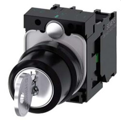 Siemens Schlüsselschalter RONIS 22mm rund I+O+II...