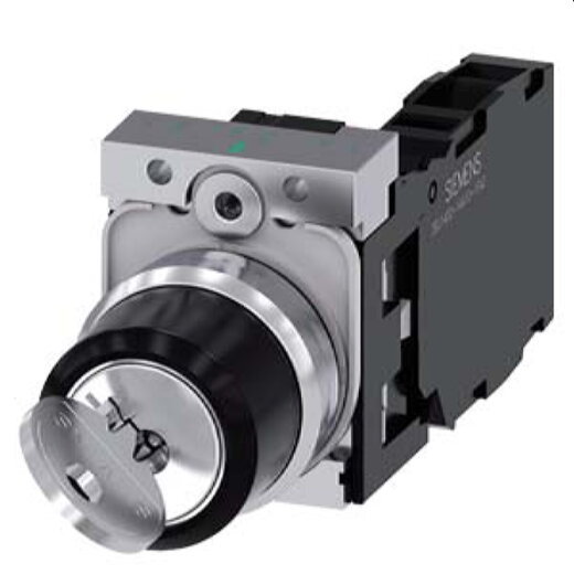 Siemens Schlüsselschalter RONIS 22mm rund O+I 3SU1150-4BF11-1FA0