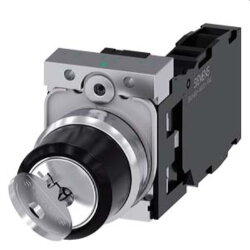 Siemens Schlüsselschalter RONIS 22mm rund O+I...