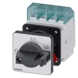 Siemens Haupt-/Not-Aus-Schalter 3polig Frontbefestigung...