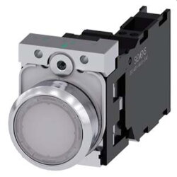 Siemens Drucktaster beleuchtet 22mm rund weiss 1S1OE...