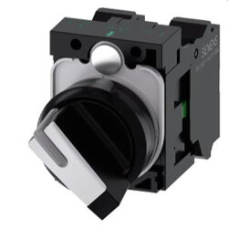 Siemens Knebelschalter beleuchtbar 22mm rund schwarz...