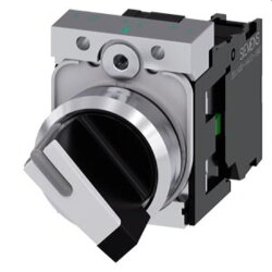 Siemens Knebelschalter beleuchtbar 22mm rund schwarz...