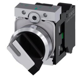 Siemens Knebelschalter beleuchtbar 22mm rund schwarz...