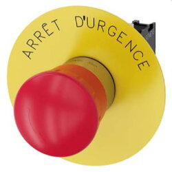 Siemens Not-Halt-Pilzdrucktaster 22mm rund rot mit...