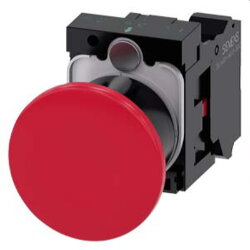 Siemens Pilzdrucktaster 22mm rund rot 1OE 3SU1100-1BA20-3CA0
