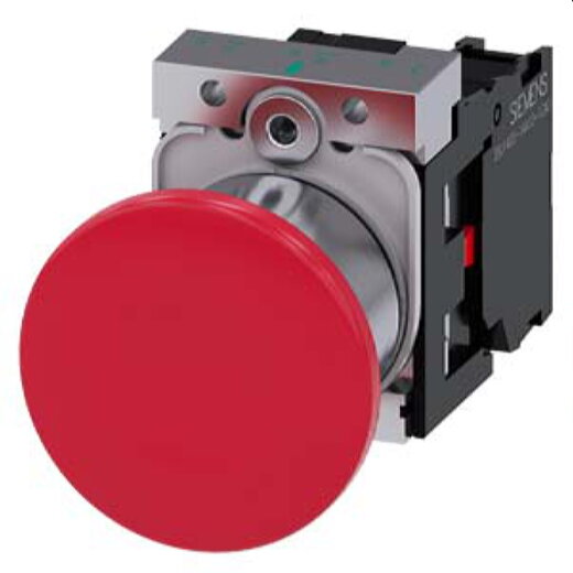 Siemens Pilzdrucktaster 22mm rund rot 1OE 3SU1150-1BA20-1CA0