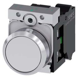 Siemens Drucktaster 22mm rund weiss 1S 3SU1150-0AB60-3BA0