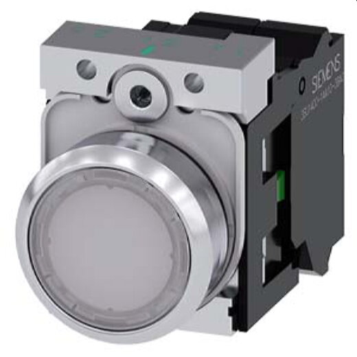 Siemens Drucktaster beleuchtet 22mm rund blau 1S 3SU1156-0AB60-3BA0