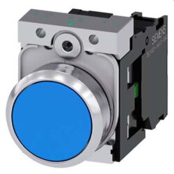 Siemens Drucktaster 22mm rund blau 1S 3SU1150-0AB50-1BA0