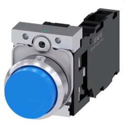 Siemens Drucktaster 22mm rund blau 1S1OE 3SU1150-0BB50-1FA0