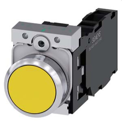Siemens Drucktaster 22mm rund gelb 1S1OE 3SU1150-0AB30-1FA0