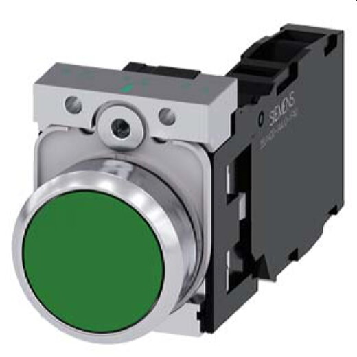 Siemens Drucktaster 22mm rund grün 1S1OE 3SU1150-0AB40-1FA0