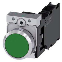Siemens Drucktaster 22mm rund grün 1S1OE...