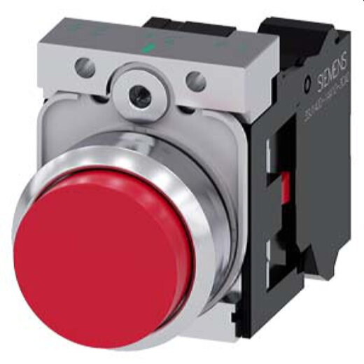 Siemens Drucktaster 22mm rund rot 1OE 3SU1150-0BB20-3CA0