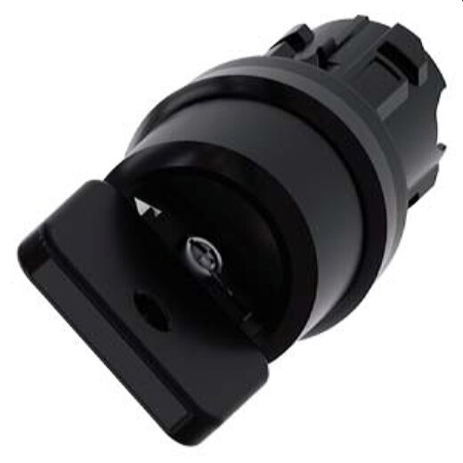 Siemens Schlüsselschalter O.M.R 22mm rund schwarz O+I 3SU1000-4HF11-0AA0
