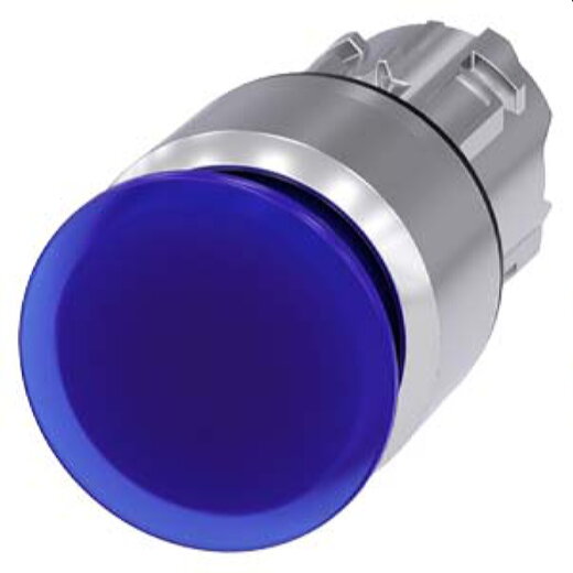 Siemens Pilzdrucktaster beleuchtet 22mm rund blau 30mm 3SU1051-1AA50-0AA0