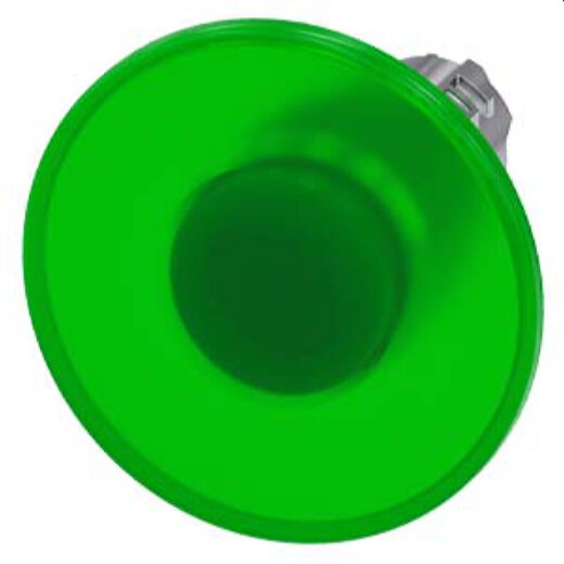 Siemens Pilzdrucktaster beleuchtet 22mm rund grün 60mm 3SU1051-1CA40-0AA0
