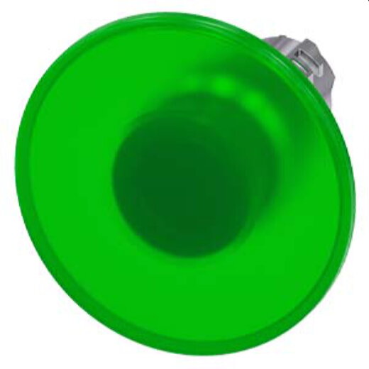 Siemens Pilzdrucktaster beleuchtet 22mm rund grün 60mm 3SU1051-1CD40-0AA0