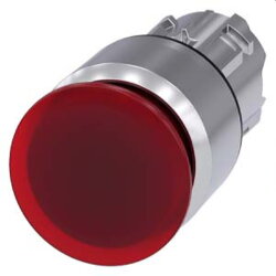 Siemens Pilzdrucktaster beleuchtet 22mm rund rot 30mm...