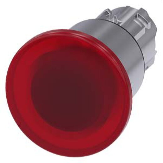 Siemens Pilzdrucktaster beleuchtet 22mm rund rot 40mm 3SU1051-1ED20-0AA0