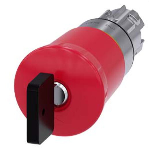 Siemens Not-Halt-Pilzdrucktaster 22mm rund rot mit Schloss CES 3SU1050-1HV20-0AA0