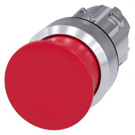 Siemens Pilzdrucktaster 22mm rund rot 30mm 3SU1050-1AD20-0AA0