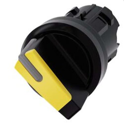 Siemens Knebelschalter beleuchtbar 22mm rund gelb...