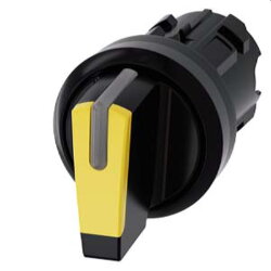Siemens Knebelschalter beleuchtbar 22mm rund gelb...