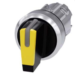 Siemens Knebelschalter beleuchtbar 22mm rund gelb...