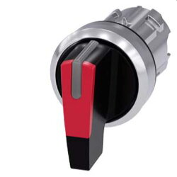 Siemens Knebelschalter beleuchtbar 22mm rund rot...