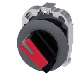 Siemens Knebelschalter beleuchtbar 30mm rund Metall matt...