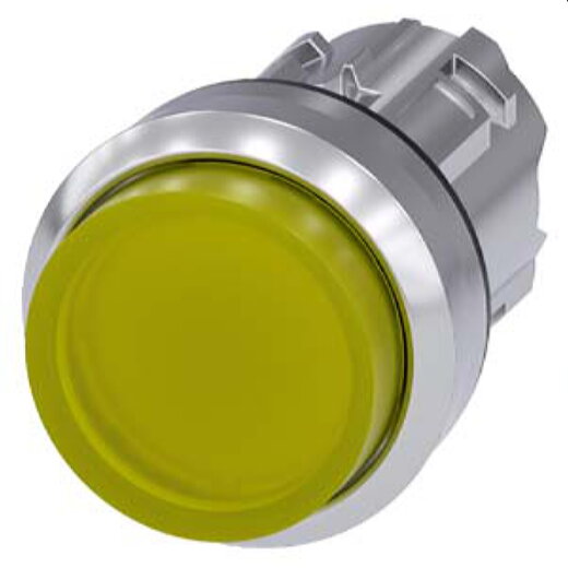 Siemens Drucktaster beleuchtet 22mm rund gelb 3SU1051-0BB30-0AA0