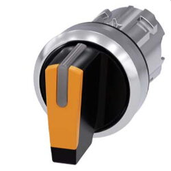 Siemens Knebelschalter beleuchtbar 22mm rund amber...