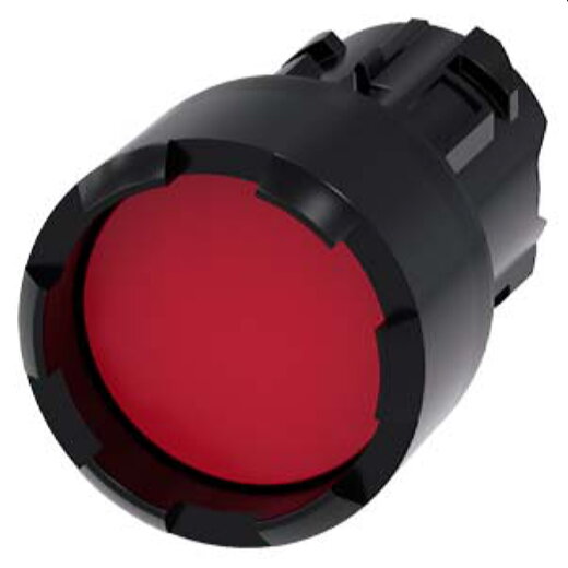 Siemens Drucktaster 22mm rund rot Frontring 3SU1000-0DB20-0AA0