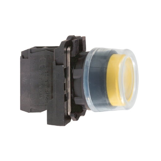 Schneider Electric Drucktaste XB5AP51 m. Schutzkappe XB5AP51