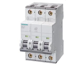 Siemens Leitungsschutzschalter 25kA EN60947-2 3P D6...