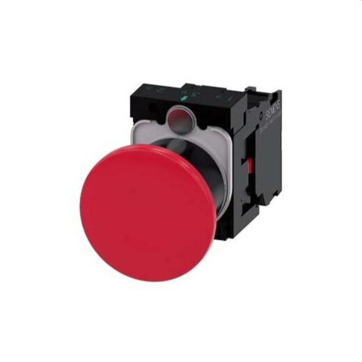 Siemens Pilzdrucktaster 22mm rund rot 1OE 3SU1100-1BA20-1CA0