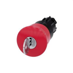 Siemens Not-Aus-Pilztaster 22mm rund rot mit Schloss...