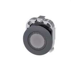 Siemens Drucktaster beleuchtet 30mm rund Metall matt klar...