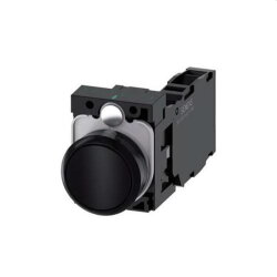 Siemens Drucktaster 22mm rund schwarz 1S1OE...